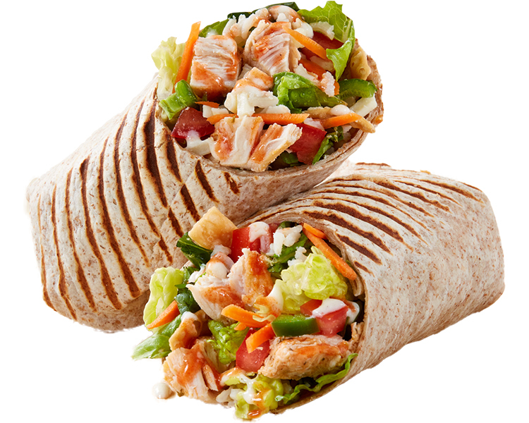 Quick serve lunch wrap at Freshii Sundance Calgary